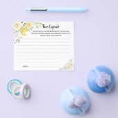 タイムカプセルアドバイスレモン&バラブライダルシャワーカード チラシ (シングル)