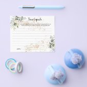 タイムカプセルアドバイスHerbLブライダルシャワーカード チラシ (シングル)