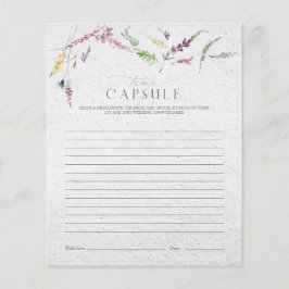 タイムカプセルエレガントワイルドフラワーフローラシャワーゲーム