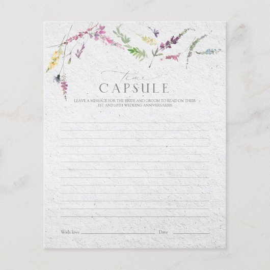 タイムカプセルエレガントワイルドフラワーフローラシャワーゲーム (正面)