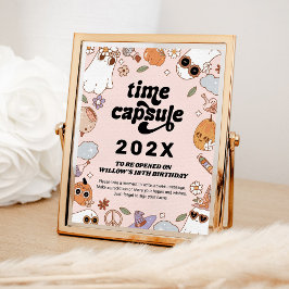 タイムカプセルグルービーハロウィン不気味誕生日 ポスター