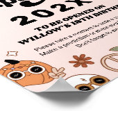 タイムカプセルグルービーハロウィン不気味誕生日 ポスター (角)