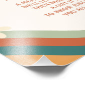 タイムカプセルグルーヴィワンレトロデイジー1st誕生日 フォトプリント (角)