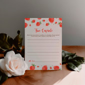 タイムカプセルゲーム，ベリー甘い赤ちゃんシャワーゲーム 招待状