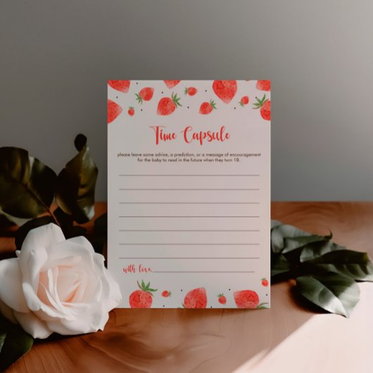 タイムカプセルゲーム,ベリー甘い赤ちゃんシャワーゲーム 招待状