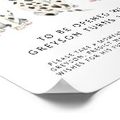 タイムカプセルサイン消防ファイターピンク誕生日パーティー ポスター (角)