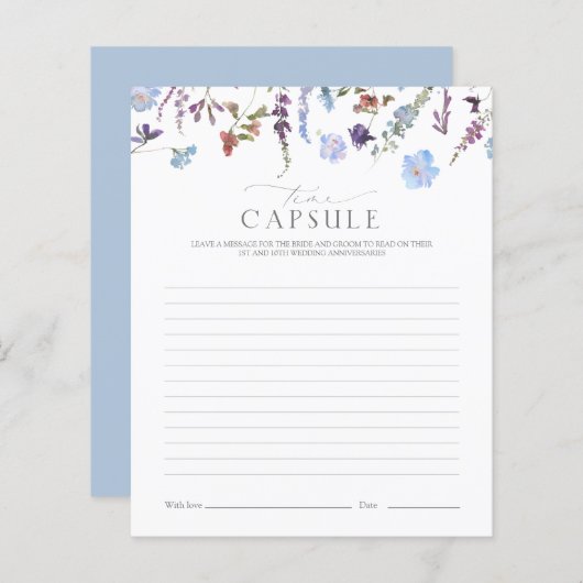 タイムカプセルダスティブルーワイルドフラワーシャワーゲーム (正面/裏面)