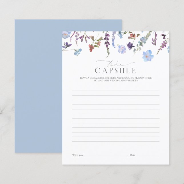 タイムカプセルダスティブルーワイルドフラワーシャワーゲーム (正面/裏面)