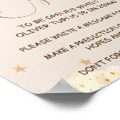 タイムカプセルテディベアバルーン赤ちゃんシャワーゲーム ポスター (角)