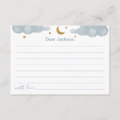 タイムカプセルトゥインクルリトルスターベビーシャワーカード エンクロージャーカード (正面)