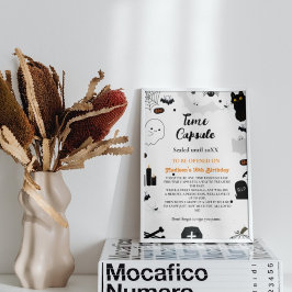 タイムカプセルハロウィーン幽霊ベビシャワーゲームP ポスター