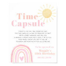 タイムカプセルパステルレインボーサンガール1st誕生日