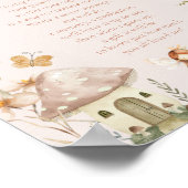 タイムカプセルフェアリーマッシュルームコテージボホ誕生日 ポスター (角)