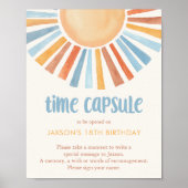 タイムカプセルボーホサンシャインサンイエローブルー ポスター (正面)