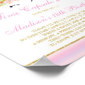 タイムカプセルユニコーンベイビーゲストブック ポスター (角)