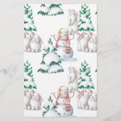 タイムカプセル冬の赤ちゃんシャワーゲーム (裏面)