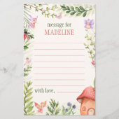 タイムカプセル妖精の最初の誕生日メッセージ (正面)