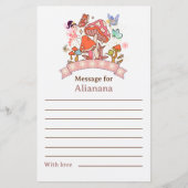 タイムカプセル妖精の最初の誕生日メッセージ (正面)