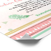 タイムカプセル羽毛トライバルボホガール金ゴールド ポスター (角)