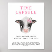 タイムカプセル記号 |カワイガール誕生日パーティー ポスター (正面)