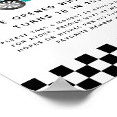 タイムカプセル記号 | Boy Race Car誕生日パーティー ポスター (角)