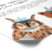 タイムカプセル記号 | Boy Woodland誕生日パーティー ポスター (角)