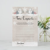 タイムカプセル雪だるまベビーシャワーゲーム (スタンド正面)