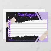 タイムカプセル1stバースデーカード サンキューカード (正面/裏面)