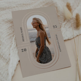 タイムカプセル |ホイルモダンの卒業発表 箔招待状