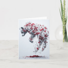 タイムカードの花びら サンキューカード