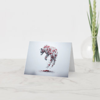 タイムカードの花びら サンキューカード