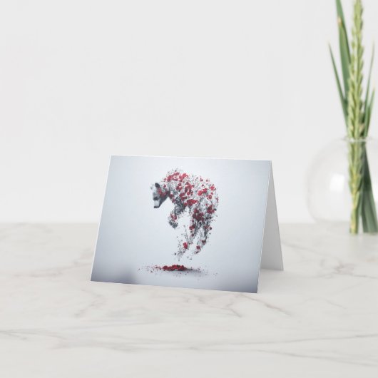 タイムカードの花びら サンキューカード (正面)