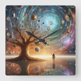 タイムキーパーズグローブ スクエア壁時計