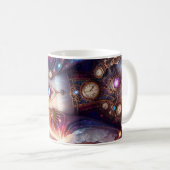 タイムキーパー女子デザイン コーヒーマグカップ (正面右)