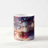 タイムキーパー女子デザイン コーヒーマグカップ (中央)