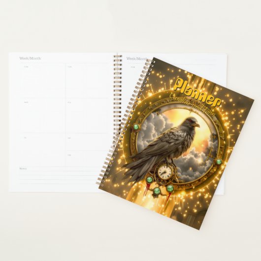 タイムキーパー・レイヴン - ゴシッククロックワーク プランナー手帳 (ディスプレー)