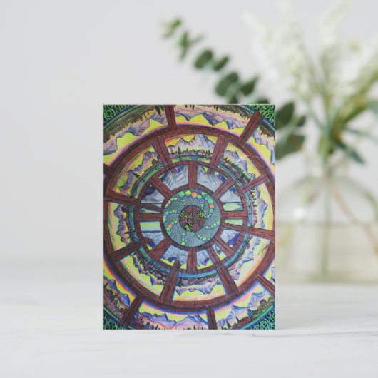 タイムギフトラインのホイール ポストカード (スタンド正面)