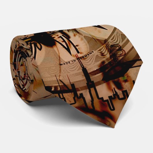 タイムクロックコラージュアーバンシティ ネクタイ (ロール)