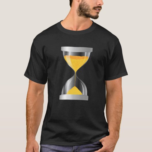 タイムサンド砂時計ガラス時間ガラス6 Tシャツ (正面)