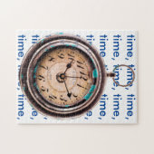 タイムジグソーパズルの古いハンドワック ジグソーパズル (横)