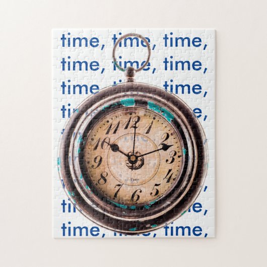 タイムジグソーパズルの古いハンドワック ジグソーパズル (縦)