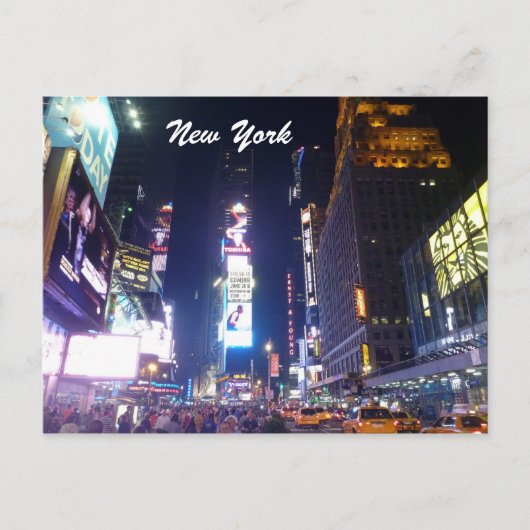 タイムスクエアニューヨーク ポストカード (正面)