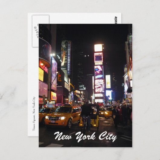 タイムスクエアニューヨーク ポストカード (正面/裏面)