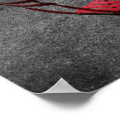 タイムスクエアポスターの赤いテーブル – 標準サイズ ポスター (角)