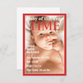 タイムスタイルカバー | ベビー発表 招待状 (正面/裏面)
