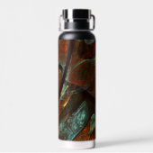 タイムスプリット抽象芸術アート ウォーターボトル (背面)