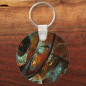 タイムスプリット抽象芸術アート キーホルダー (正面)