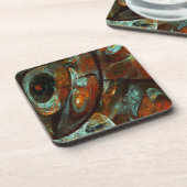 タイムスプリット抽象芸術アート コースター (左側)