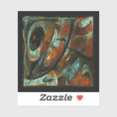 タイムスプリット抽象芸術アート シール (シート)