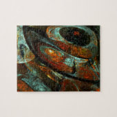 タイムスプリット抽象芸術アート ジグソーパズル (横)